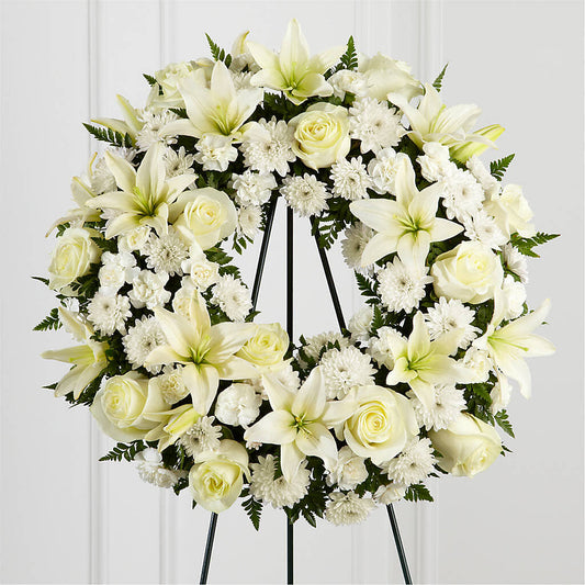 Treasured Tribute Wreath –  Bush Flower Shop, North Augusta SC