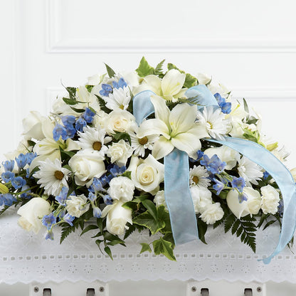 Tender Treasure Casket Spray –  Bush Flower Shop, North Augusta SC