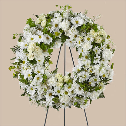 Faithful Wishes Wreath –  Bush Flower Shop, North Augusta SC