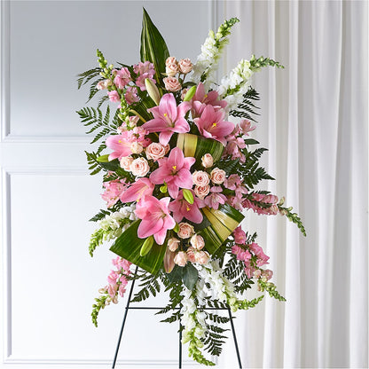 Elegant Embrace Standing Spray –  Bush Flower Shop, North Augusta SC