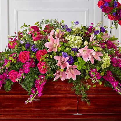 Radiant Tribute Casket Spray –  Bush Flower Shop, North Augusta SC
