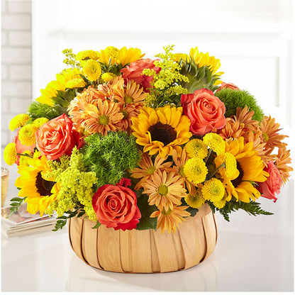 Harvest Sunflower Basket –  Bush Flower Shop, North Augusta SC