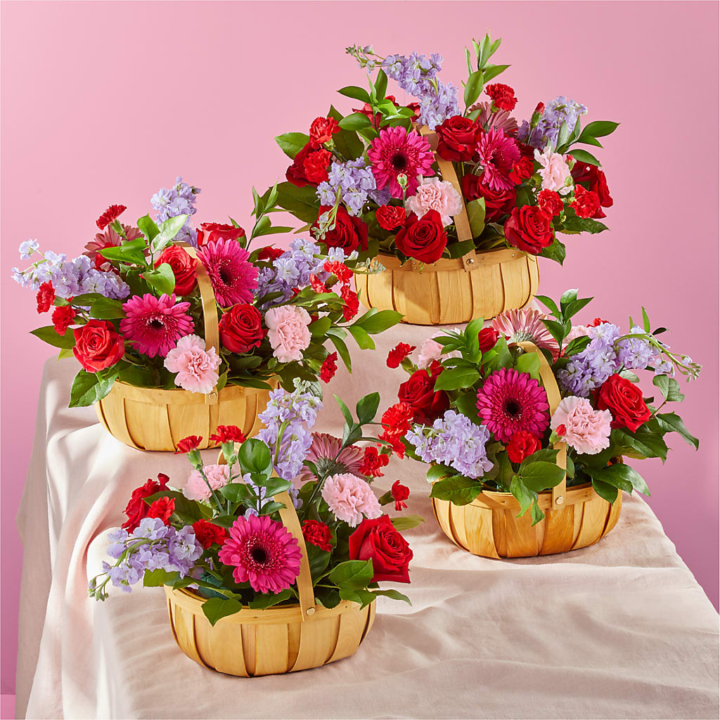Pink Picnic Basket –  Bush Flower Shop, North Augusta SC