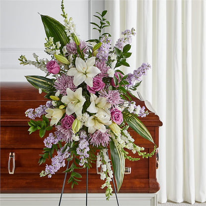 Grateful Hearts Standing Spray –  Bush Flower Shop, North Augusta SC