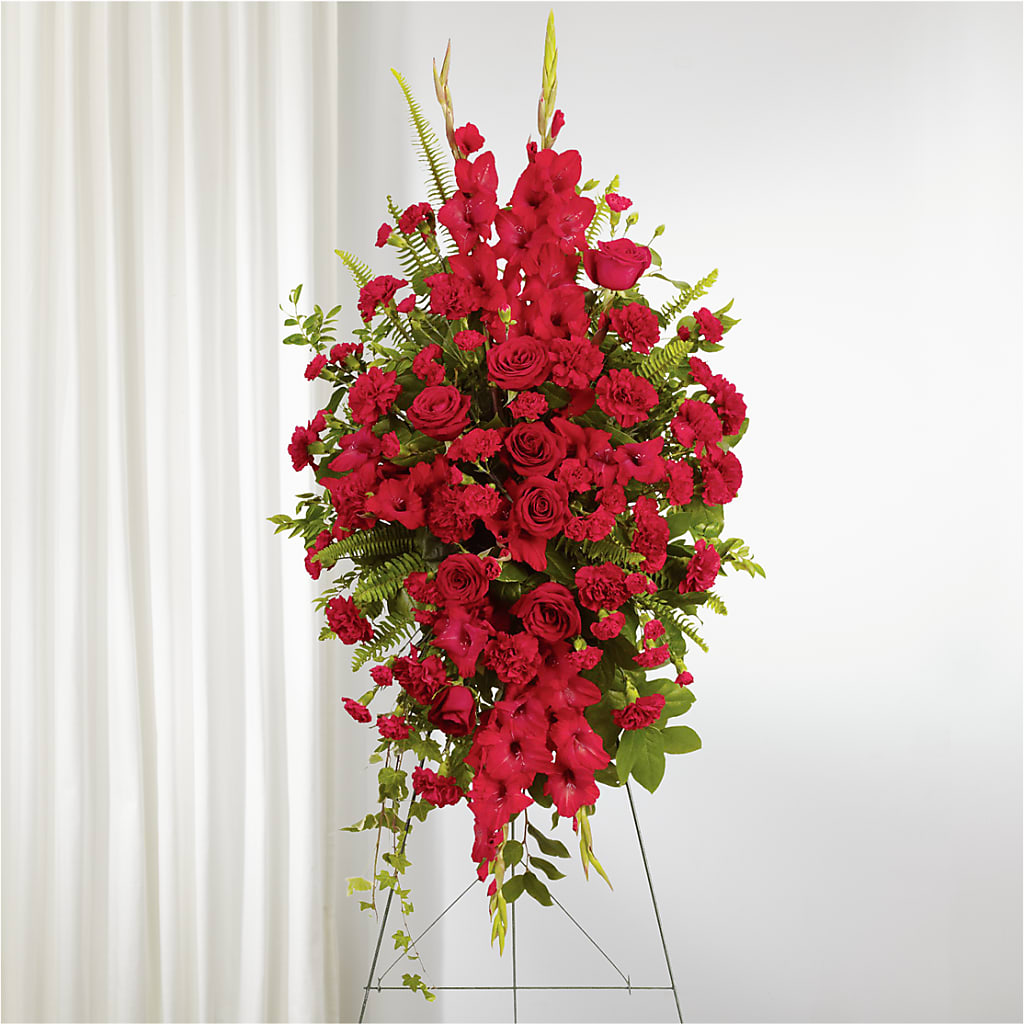 From the Heart Standing Spray –  Bush Flower Shop, North Augusta SC