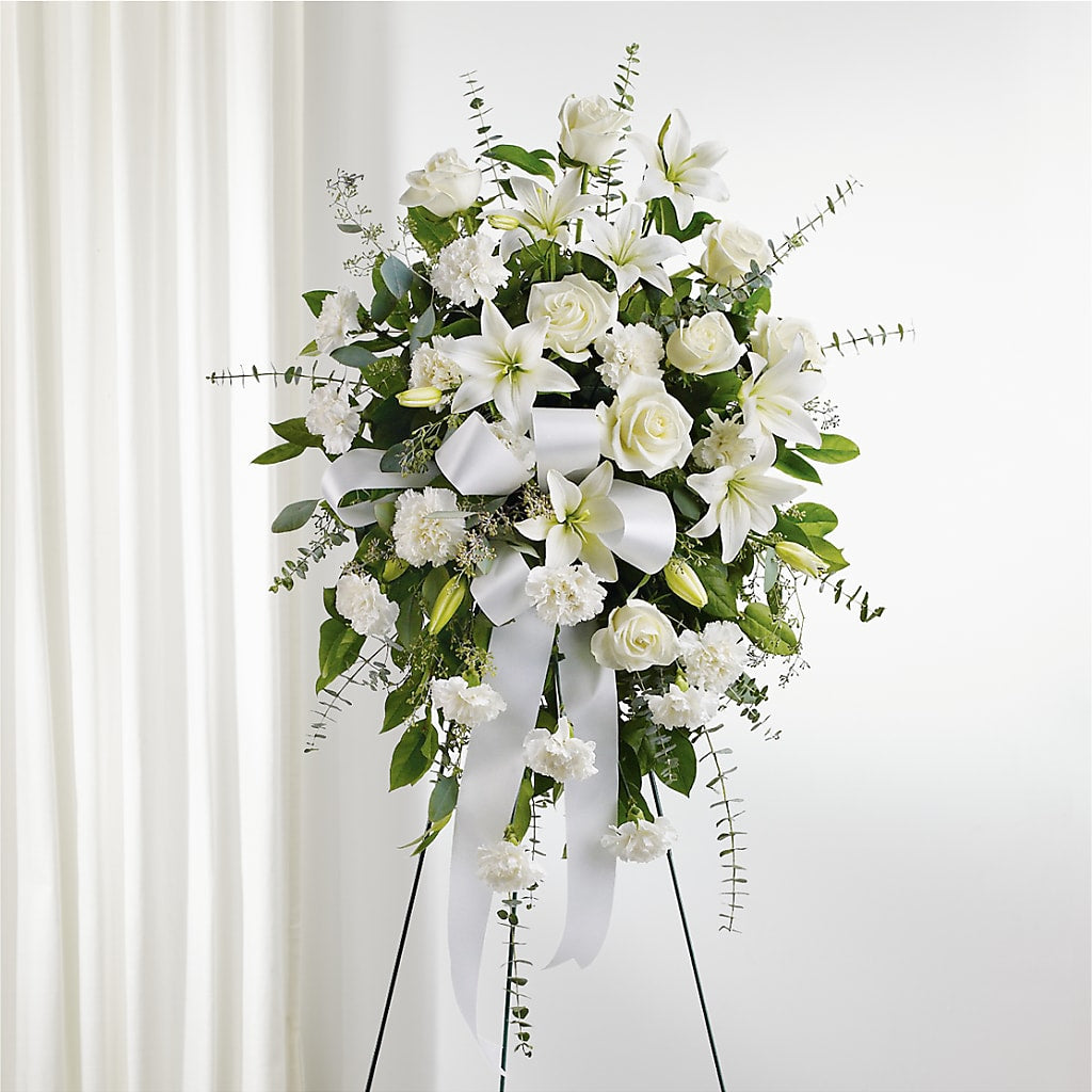 With Care Standing Spray –  Bush Flower Shop, North Augusta SC