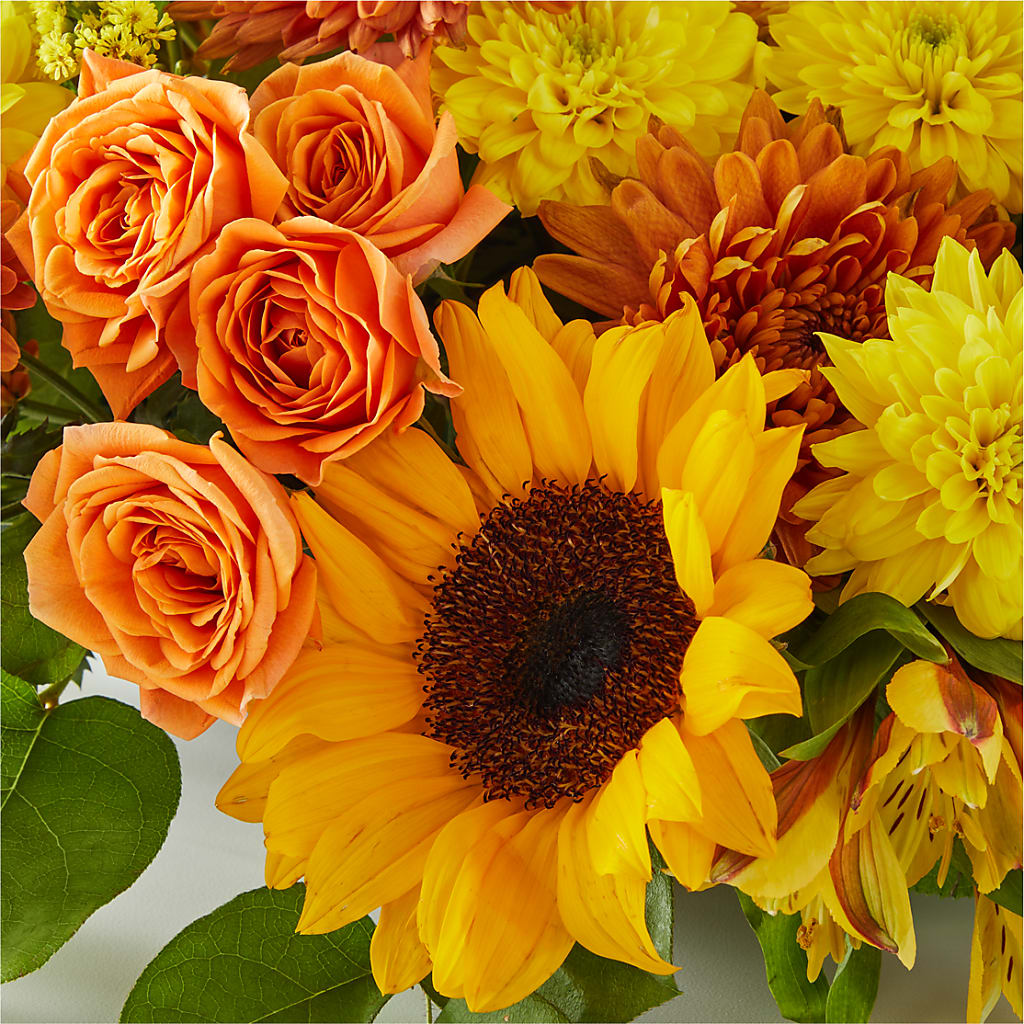 Autumn Harmony Centerpiece –  Bush Flower Shop, North Augusta SC