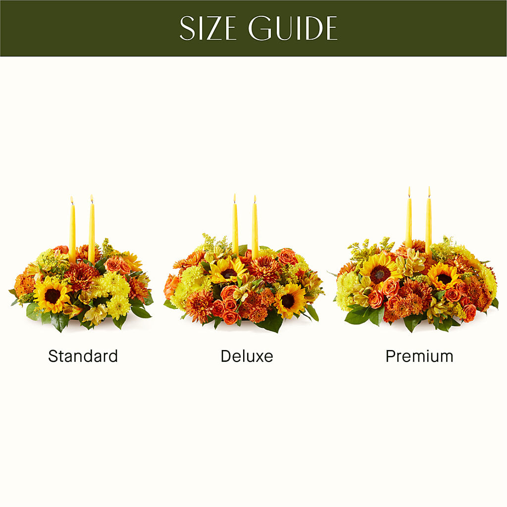 Autumn Harmony Centerpiece –  Bush Flower Shop, North Augusta SC