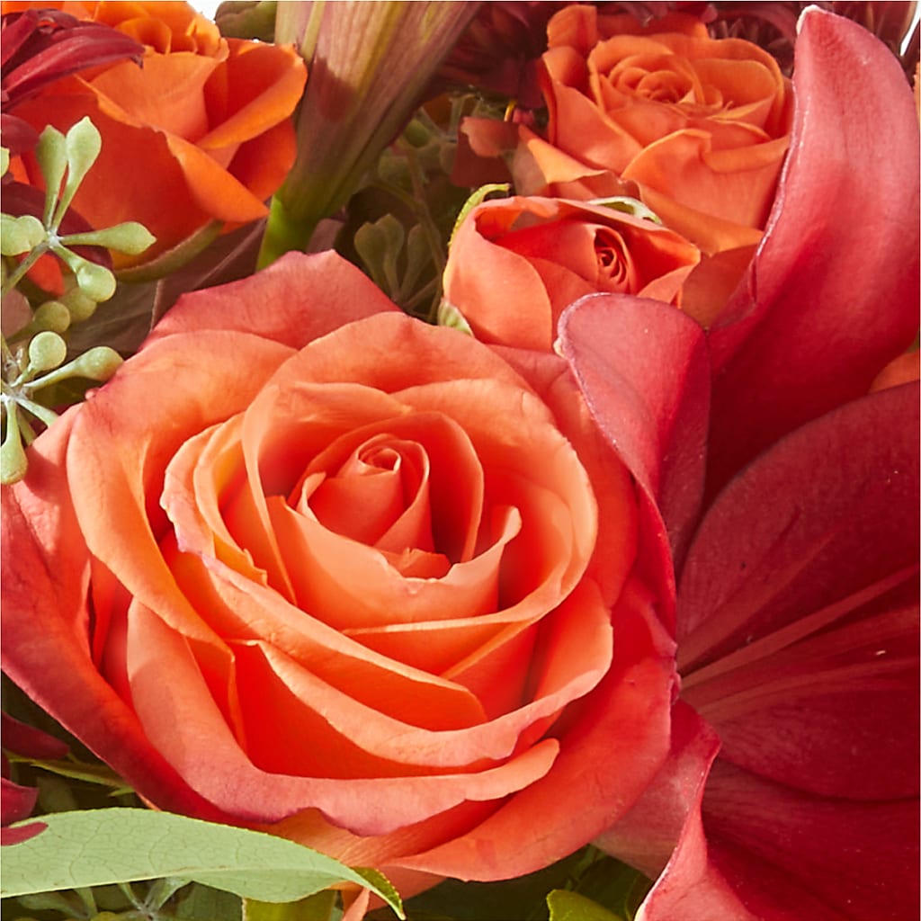 Crimson Leaves Bouquet –  Bush Flower Shop, North Augusta SC