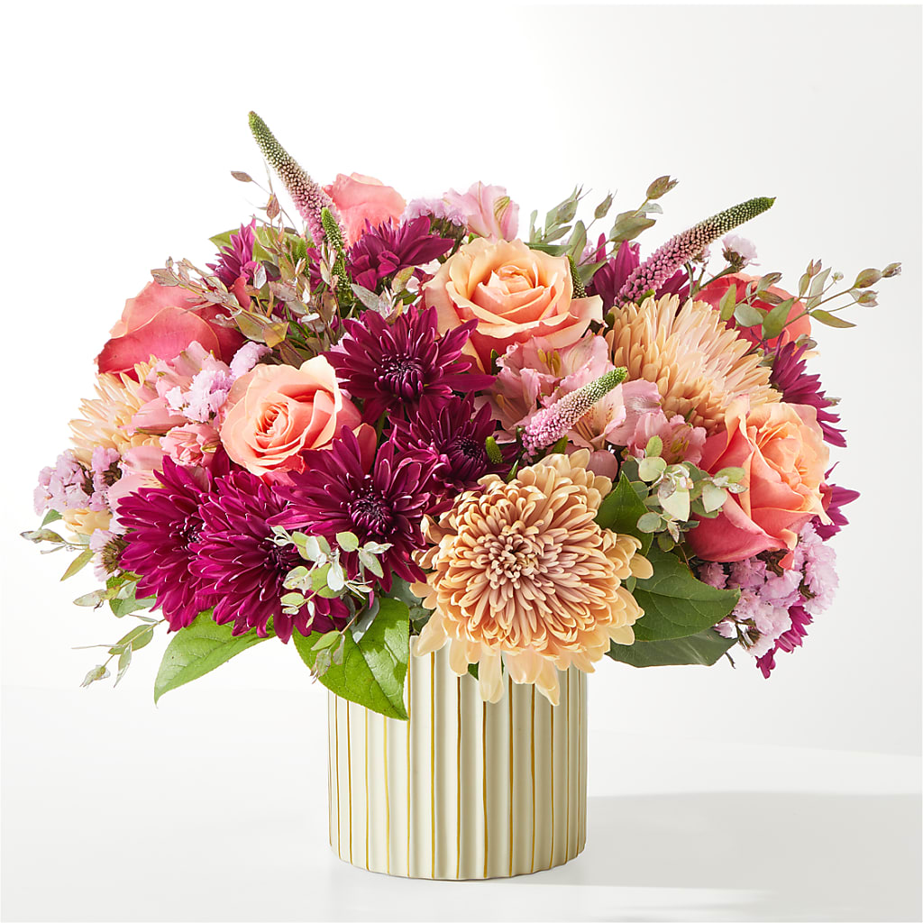 Berry Cobbler Bouquet with Ivory Vase –  Bush Flower Shop, North Augusta SC