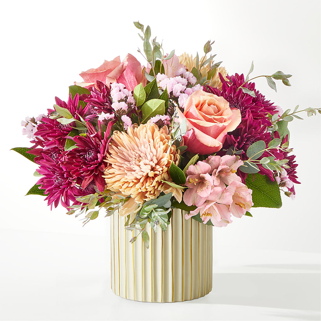 Berry Cobbler Bouquet with Ivory Vase –  Bush Flower Shop, North Augusta SC
