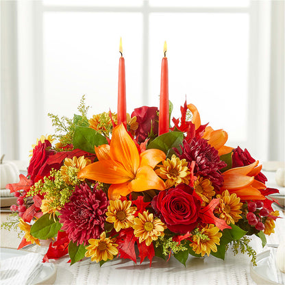 Autumn's Embrace Centerpiece –  Bush Flower Shop, North Augusta SC