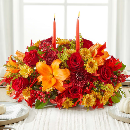 Autumn's Embrace Centerpiece –  Bush Flower Shop, North Augusta SC