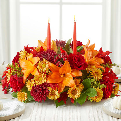 Autumn's Embrace Centerpiece –  Bush Flower Shop, North Augusta SC