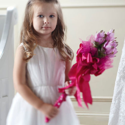 Sparkle Pink Flower Girl Bouquet –  Bush Flower Shop, North Augusta SC