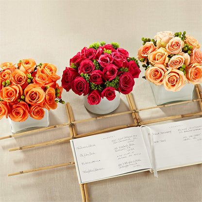 Dawn Rose Centerpiece –  Bush Flower Shop, North Augusta SC