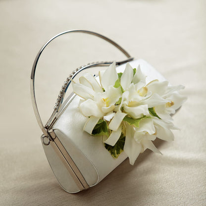 White Purse Decor –  Bush Flower Shop, North Augusta SC